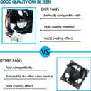 2026 Upgraded OEM WR60X26866 Refrigerator Evaporator Fan Motor, Compatible with GE Refrigrator, Replace V80E14MS2A3-57A611 WR60X10341, WR60X26030, WR60X10356, WR60X10357, Ap6278228