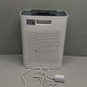 Air Purifiers for Home Large Room, Cover Up to 2400 Ft² with True HEPA Filter, Smart Mode, PM2.5 Air Quality Display, 22dB Sleep Mode, Aromatherapy with 2X-Purification & 360°Air Outlet, HAP603, White