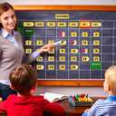 JarThenaAMCS 50Pcs Pencil Magnetic Fridge Calendar Months Days of The Week Number Magnets Date Indicators for Back to School Home Office Classroom Whiteboard Refrigerator Supplies