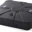 34'' X 34'' Patio Umbrella Base with Wheels for Outdoor Cantilever Heavy Duty Offset Umbrellas Stand Weighted Bases Fill with Water or Sand