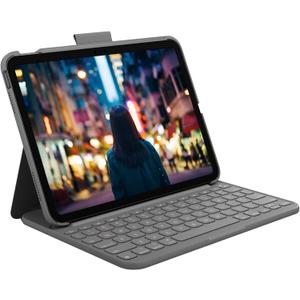 Logitech Slim Folio Keyboard Case for iPad (10th gen & A16) with Integrated Bluetooth Wireless Keyboard