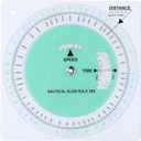 Marine Navigation Slide Rule Nautical Plotter Protractor Ship Navigation Tools Course Plotter Divider