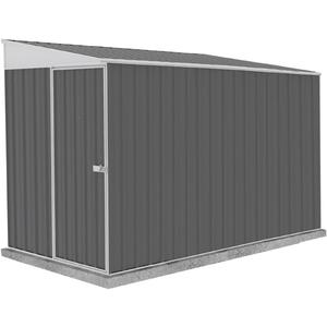 Absco Durango 5 Ft. x 10 Ft. Metal Storage Shed DIY Woodland Gray Galvanized Steel Bike Shed for Tools, Lawn & Garden Equipment, Outdoor Patio Furniture, Perfect in Backyard, Garden Lean to Shed Kit