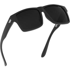 TOROE Classic RANGE TR90 Frame Polarized Unbreakable Sunglasses with Hydrophobic Coated Polycarbonate AR Lenses