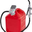 Deway Automatic Fuel Transfer Pump with Nozzle for Flow Control & Stop, Fits Most Gas Cans, Extra Long Hose, for Gasoline, Diesel Fuel & More