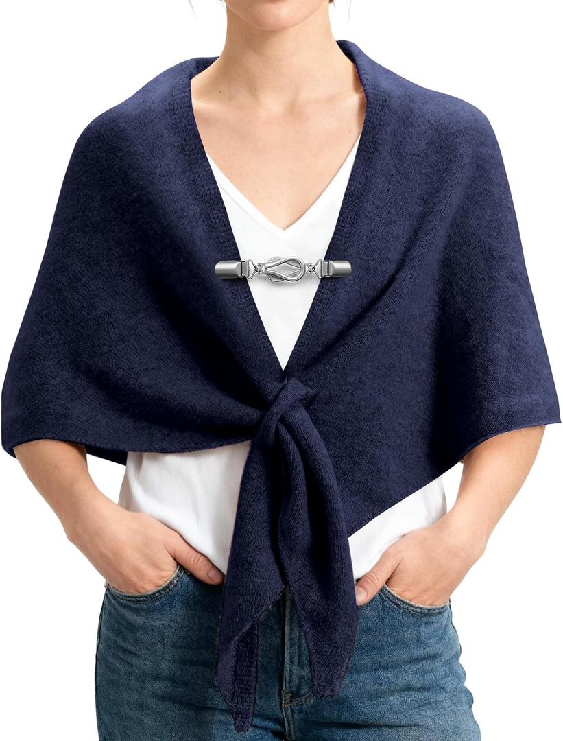 Pashmina Shawl Wraps for Women Poncho Shawl Knit Cape Cashmere Wrap for Evening Dresses and Daily Wear.