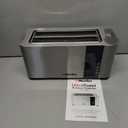 Mueller UltraToast Full Stainless Steel Toaster 4 Slice, Long Extra-Wide Slots for Bagels and Waffles, 6 Browning Levels, LED Display, Cancel/Defrost/Reheat Functions & Removable Tray, Kitchen Gadgets