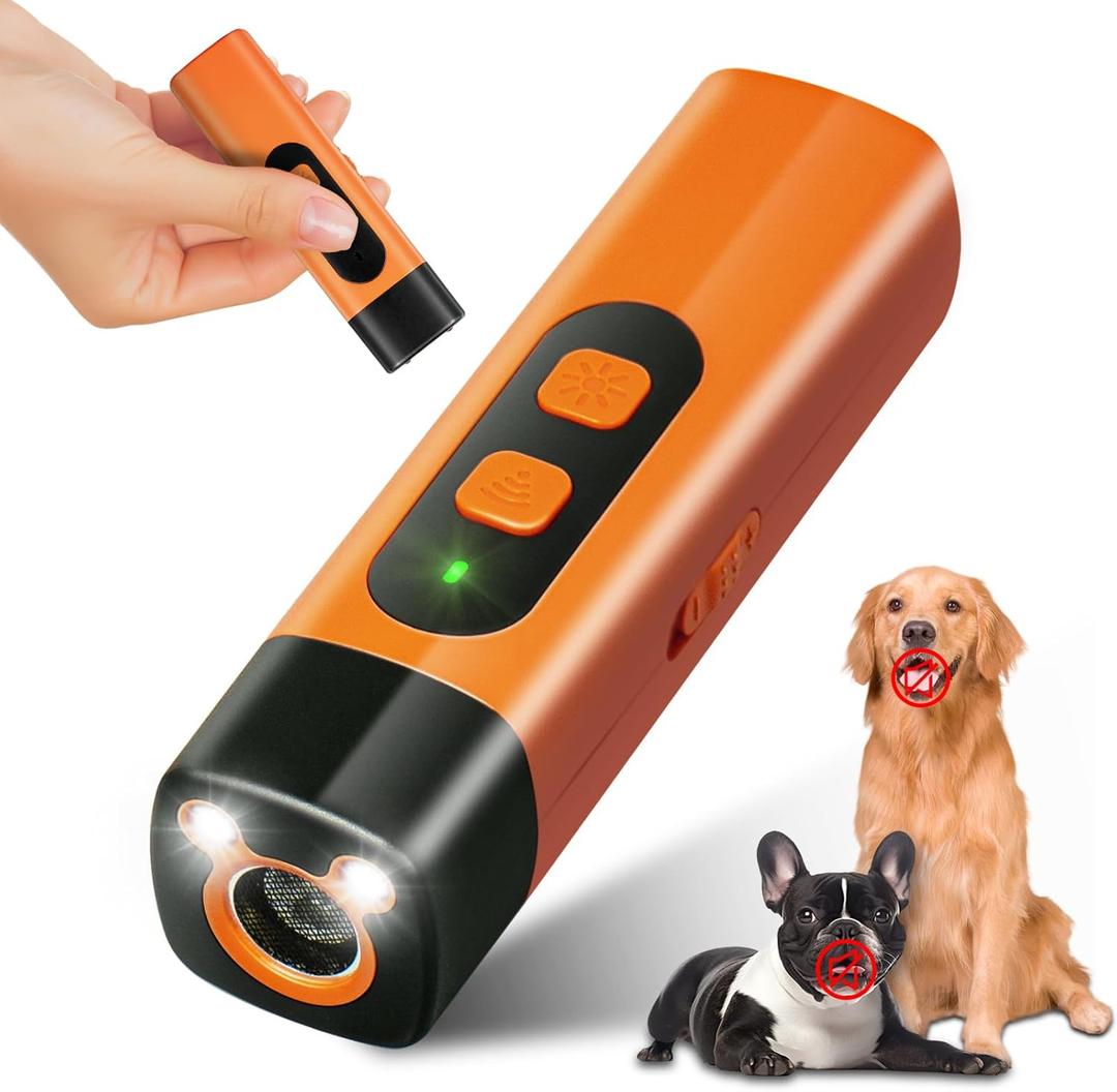 Anti Barking Device for Dogs - 2025 Dog Bark Deterrent Devices  Compact Bark Deterrent Device with Flashlight, 25kHz Anti-Barking Control for Large/Aggressive Dogs, 35ft/10m Range