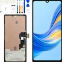 6.1" TFT LCD Display for Google Pixel 6A GX7AS, GB62Z, G1AZG, GB17L Touch Screen Digitizer LCD Assembly Repair Parts Black Without Frame -No Fingerprint Function