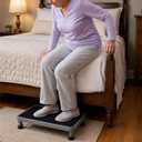 Heavy-Duty One Step Stool with Carry Handle – 4.1" Low Foot Stool, Non-Slip Rubber Platform, 500lb Capacity – Portable Safety Step Stools for Adults, Seniors, Bathroom, Bed, SUV, 17"x13"