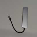 USB C Hub, 8 in 1 USB Hub Multiport Adapter Dongle with 4K HDMI, 1Type-C and 2 USB A 3.0 5Gbps Data, PD 100W, RJ45 Ethernet, SD/TF Ports, Aluminum USB C to USB 3.0 Hub for MacBook Air/Pro, Windows