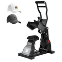 Hat Heat Press Machine for Caps with 2pcs Interchangeable Platens -Black