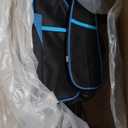 Economy Knee Scooter Steerable Knee Walker for Foot Injuries Compact Crutches with Dual Rear on-Wheel Brake and Shock Absorption Under The Knee pad (Blue)