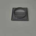 Gray Exhaust Hood Vent 6'' Inch with Built-in Pest Guard Screen and Flange, Air Vent Cover, HVAC Duct Cover, Exhaust Cap