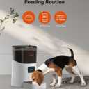 WOPET 6L Automatic Cat Feeder, WiFi Automatic Dog Feeder with APP Control for Remote Feeding, Cat Food Dispenser with Low Food Sensor and Voice Recorder, Up to 15 Meals Per Day