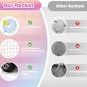 AboveGenius Badminton Rackets Set, Lightweight Badminton Set Includ 4/6 PCS Rackets, 6 Birdies, Outdoor Backyard Games, Racquets for Adults, Teens, Family Beginner