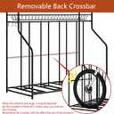 4 Bike Stand, Bike Rack Garage with 3-Tier Storage Rack, Bicycle Stand for Garage Organizer, Indoor Sporting Gear Storage Station for Mountain/Road/Hybrid & Fat Tire Bike, Patent Pending