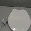 BEMIS 500EC 390 Toilet Seat with Easy Clean & Change Hinges, 1 Pack Round, Cotton White