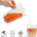 20 Pcs Liquor Flasks Cruise Pouch Reusable Sneak Travel Drinking Alcohol Flask Concealable Plastic Flasks Bags with Funnel (16 oz)