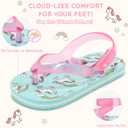 Toddler Flip Flops Girls Sandals Cute Jelly Boys Kids Flip-flops Adjustable Back Strap Non Slip Sole Lightweight Princess Sandal for Girl Swim Pool Summer Outdoor Beach