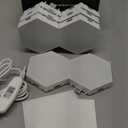 TISOFU Hexagon Lights (8 Pack) LED Wall Panels, RGB Gaming Lights with APP, Smart Modular Panel Hex Tiles Push Glide Expansion Shapes Light