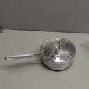 Cuisinart 1.5 Quart Sauce Pan with Cover, Stainless Steel Pot with Lid, Small Kitchen Pots, Dishwasher Safe, Compatible with Induction, Electric, Gas Cooktops, Oven Safe Saucepan, Cool Grip Handles