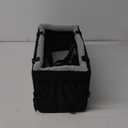 Center Console Dog Car Seat Pet Booster Car Seat Under 20lbs - Portable Pet Seat with Double Protection Seat Belts, Washable Fluffy Cushion Seat and Storage Pocket