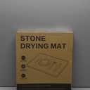 Large Stone Dish Drying Mat for Kitchen Counter, Thin & Light Quick Dry Stone Dishes Mats, Foldable Water Absorbing Diatomite Drying Pad for Kitchen Bathroom Sink Countertop (Gray Ink 24"16" & 8"x4")