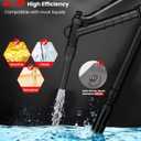 2.8GPM Automatic Electric Fuel Transfer Pump with Hand-Stop Battery Powered Fuel Transfer Pump, USB-C Charging Gas Pump for Gas Can, Transfers Gasoline, Diesel, Water