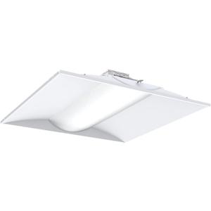 Lithonia Lighting 2x2 LED Troffer Light, Stack Switch LED Drop In Ceiling Light for Dropped Ceiling, 3000/4000/5000 Adjustable Lumens, 3500K/4000K/5000K Switchable Color Temperature, White (2 Feet by 2 Feet)
