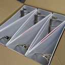 Avery Durable View 3 Ring Binders for Home, School Supplies, Office, or Organization Needs, 2" Slant Ring, 6 Pack White Binders (17032)