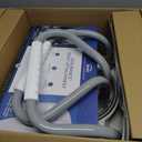 Bemis Assurance 3" Raised Toilet Seat with Handles and Bidet Attachment, Secure Hinges, Clean Shield Guard, Elongated, White