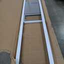 PetSafe Sliding Glass Pet Door - No-Cut DIY Install Doggy Door for Renters - Aluminum Frame - Adjustable Height 91 7/16" to 96" - Ideal for Medium Dogs Up to 40 lb - White