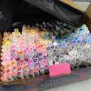 SAVZJSD 240 Colors Markers Set, 240 Colors Dual Tip Markers Set, Fine & Chisel Double Tipped Art Markers for Kids Adults Beginners & Artists in Coloring, Painting(Water-Based Markers)