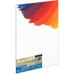 Ampersand Art Supply Museum Series Gessobord | 18x24 | 1/8" Flat Profile | Gesso Wood Painting Panel for Oil and Acrylic Paint & Mixed Media | Canvas Panel Alternative in Professional Art Supplies