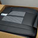 TTX LIGHTING Seat Covers Fit for 2022-2024 2025 Toyota Tundra Crewmax Double Cab Custom Breathable Leather Truck Seat Covers Full Set (Black&Grey)