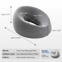 xiaomubiao Face Down Pillows for Massage Table, Massage Headrest for Bed, Face Pillow for Stomach Sleeping, BBL Pillow After Surgery Post Eye Surgery & Vitrectomy Recovery, Removable Cover Grey