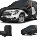 Cover for Kia Sportage & GMC Terrain, Custom Fit Sportage Cover 2023-2025, Terrain Cover 2018-2025, All Weather Waterproof, Outdoor Car Cover Sun UV Dust Snow Protection, SUV Cover with Door Zipper