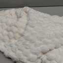 Exclusivo Mezcla Fleece Throw Blanket for Couch, Extra Large Fuzzy Ivory Bed Blankets, Soft Cozy Plush Sofa Throws for All Seasons, 50x70 Inches