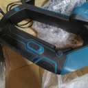 Cordless Weed Wacker Compatible with Makita 18V Battery,6-inch Electric Grass Trimmer with 3 Types Blades,Battery Powered Weed Eater for Garden Yard and Lawn Care (Navy blue)