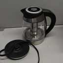 Chefman Electric Kettle with Temperature Control, 5 Presets LED Indicator Lights, Removable Tea Infuser, Glass Tea Kettle & Hot Water Boiler, 360 Swivel Base, BPA Free, Stainless Steel, 1.8 Liters