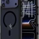 Magnetic for iPhone 17 Pro Max Case, Compatible with Magsafe, Bumper Protective Cover, Slim Shockproof Anti-Scratch Translucent Matte Men Women Phone Case for iPhone 17 Pro Max 6.9", Black