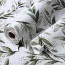 Shelf Liners Non Adhesive and Strong Non-Slip Shelf and Drawer Liners for Kitchen Cabinet Wire Fridge, Waterproof Shelf Drawer Liner,Easy to Clean,12IN x 10FT,Green Leaf