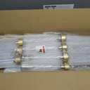 5 Arm Candelabra with Acrylic Lampshade Set of 4 Gold Candelabra for Wedding Table Birthday Party Home Decoration 39.4'' Candle Holder Fit LED Taper Candles