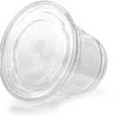 Abena Lids, X-Slot, for Cold Cups, 3" Diameter, Clear, PET (Fits Cold Cups #131645, 131646) - 1250 Count