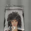 RUBIES+Hair Cap 80's Rocking Diva Wig Long Silver Black Wig for Women Long Spiky Wig with Bangs Rocker Anime Funny Hair for Halloween Cosplay Womens Cosplay Outfit for Costume Party