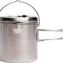 Solo Stove Pot 1800 Stainless Steel Companion Pot Great Cookware for Backpacking Camping Survival Backpacking Kitchen and Cooking Simple Equipment Set & Accessories for Hiking Campfires and Adventure