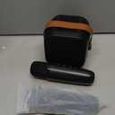 Mini Karaoke Machine, Portable Bluetooth Karaoke Speaker with 2 Wireless Microphones, Singing Machine with Party Lights for Kids and Adults, Birthday Gifts for Girls Boys Family Home Party (Black 2 Mics)