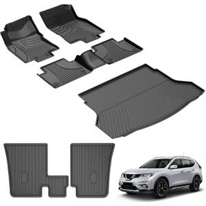 AOMSAZTO Floor Mats Compatible with 2014-2020 Nissan Rogue - Custom Fit Truck Cargo Liner for 2020 Nissan Rogue All Weather Trunk Mat