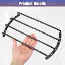 ACROPIX Universal Black Iron 10" Speaker Grill Bar Audio Speaker Subwoofer Grill Grille 10 inch 4 Bar Speaker Grille Bar Woofer Protective Cover with Screws - Pack of 2